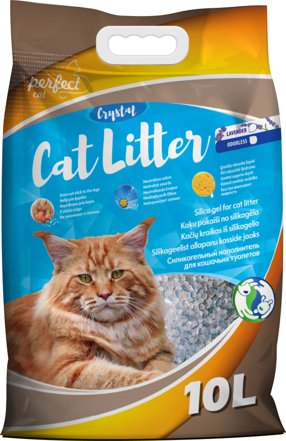 Наполнитель для кошачьего туалета Silica Gel Grystal Cat 10Л