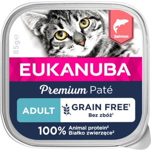 EUKANUBA Adult с лососем влажный корм для кошек 85 г