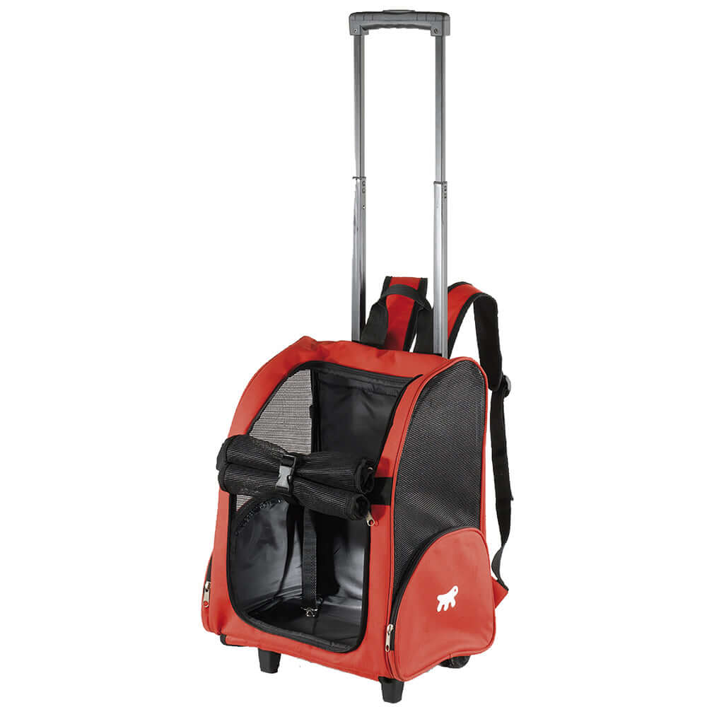 Сумка-переноска с колесами Trolley 32 x 28 x 51 см красная