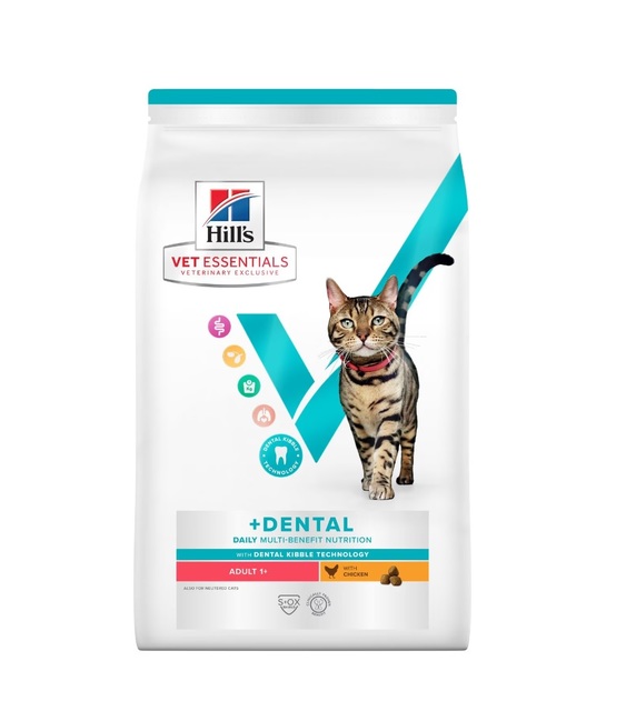 Hill's VE MB+Dental kuivtoit täiskasvanud kassidele kanaga 1,5 kg