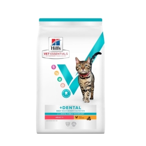 Hill's VE MB+Dental kuivtoit täiskasvanud kassidele kanaga 1,5 kg