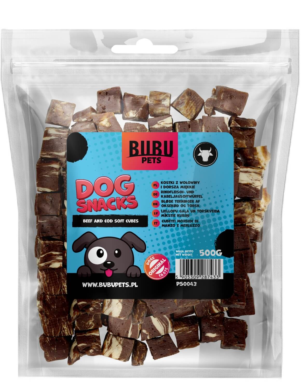 Bubu koeramaius veise- ja tursakuubikud 500g