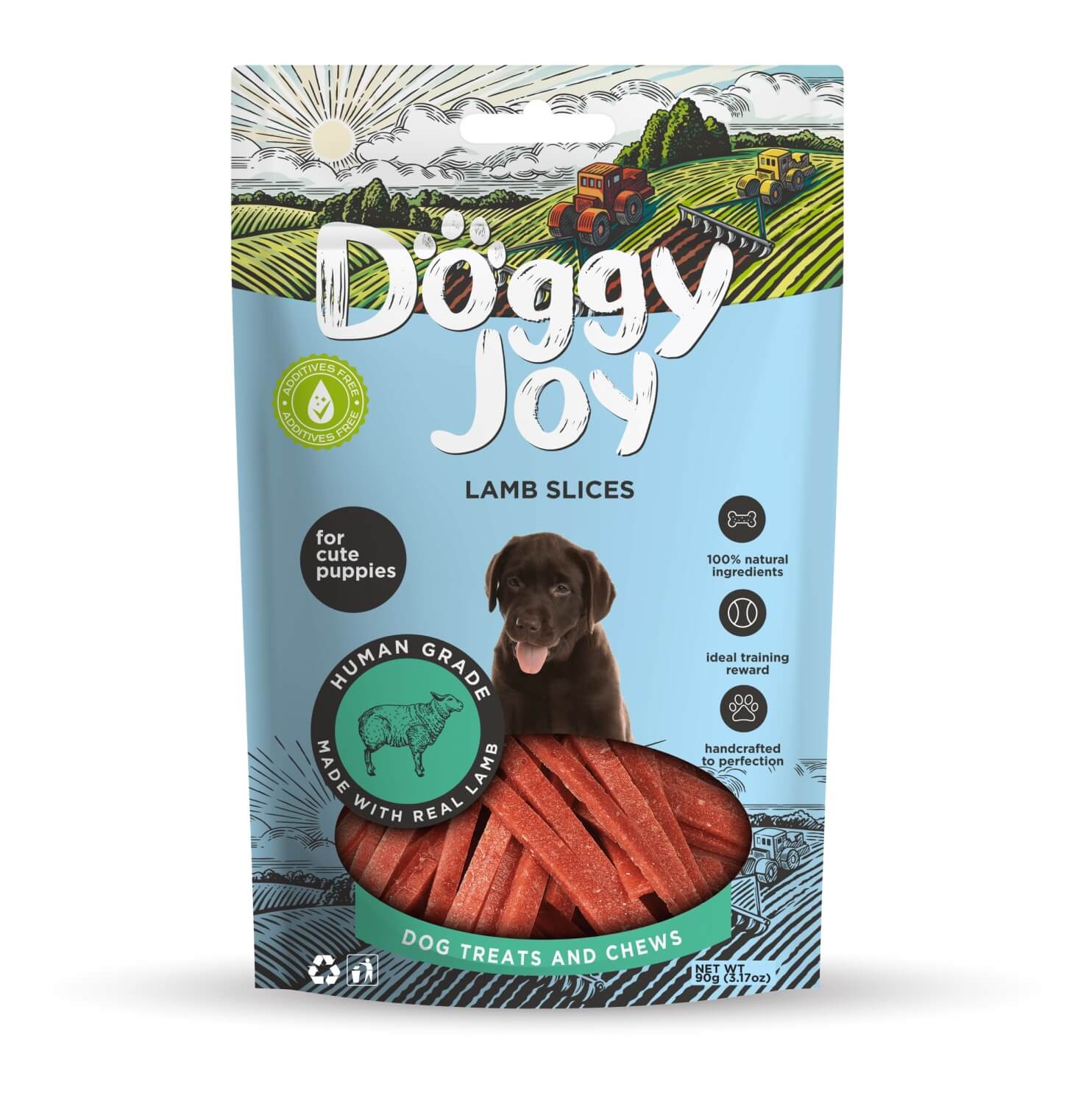 Doggy Joy lamb slices närimismaiused kutsikale 90g