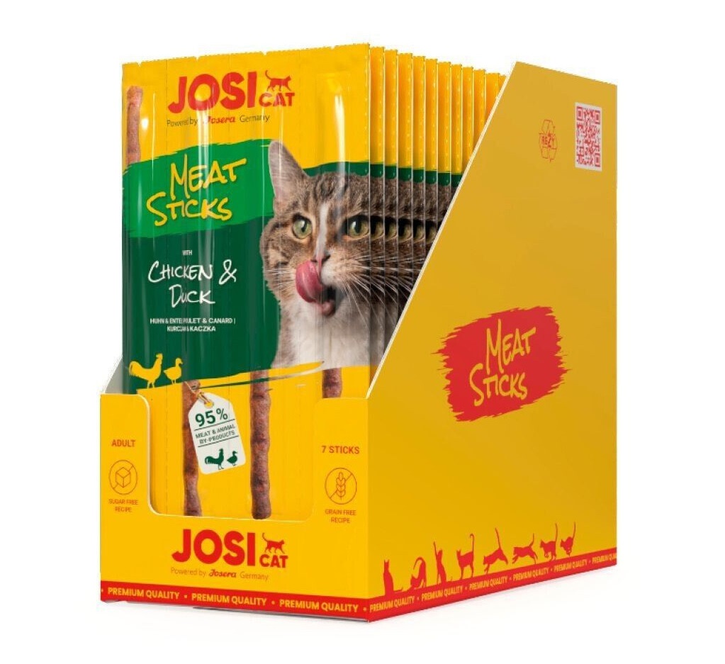 JosiCat Meat Sticks Chicken&Duck 20x35g