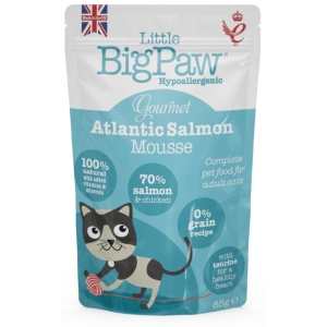 Little Bigpaw kassi einekotike Mousse lõhega 85 g