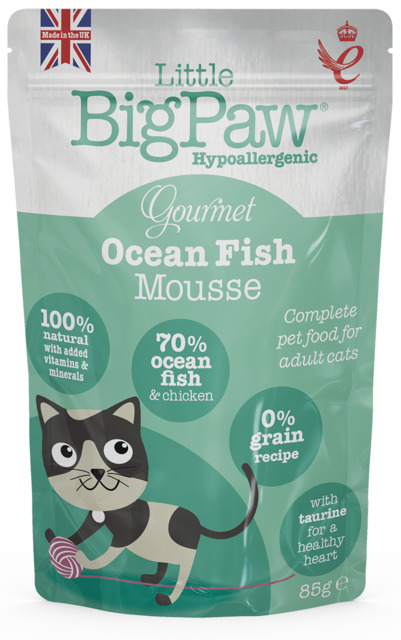 Little Bigpaw kassi einekotike Mousse ookeanikalaga 85 g