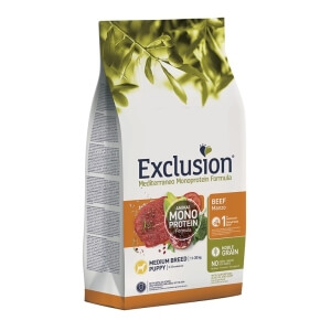 Exclusion Mediterraneo Puppy Beef Medium Breed 3kg