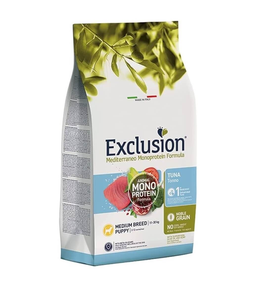 Exclusion Mediterraneo Puppy Tuna Medium Breed 3kg
