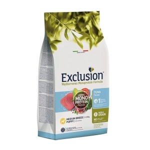 Exclusion Mediterraneo Puppy Tuna Medium Breed 3kg