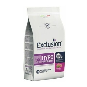 Exclusion Hypoallergenic Adult Pork&Pea Medium/Large Breed 12kg