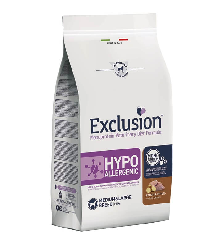 Exclusion Hypoallergenic Adult Rabbit&Potato Medium/Large Breed 2kg