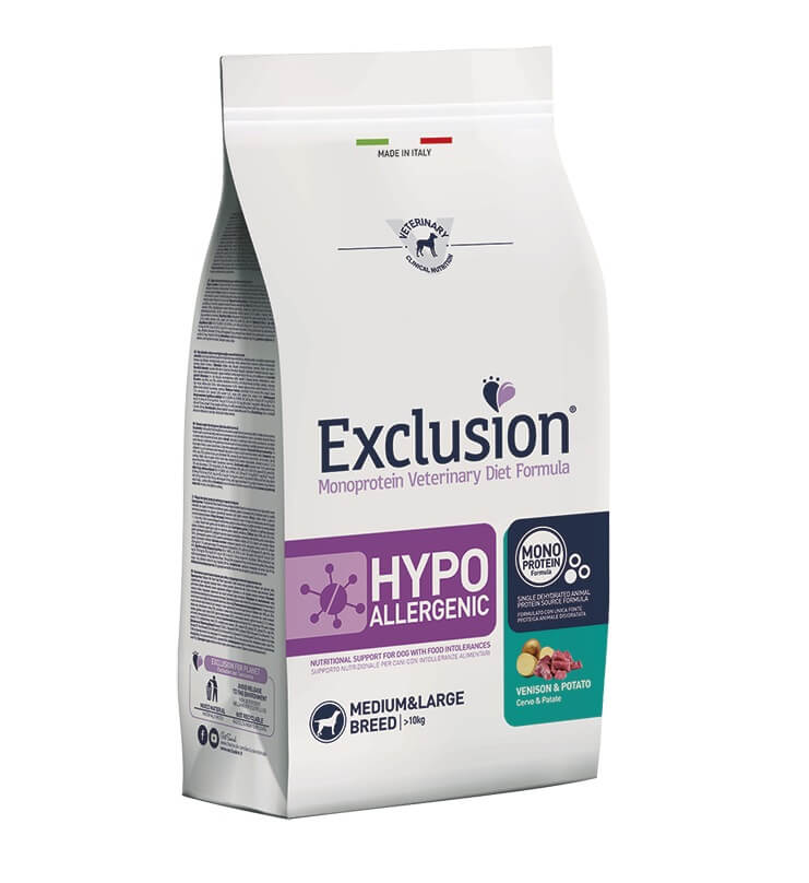 Exclusion Hypoallergenic Adult Venison&Potato Medium/Large Breed 2kg