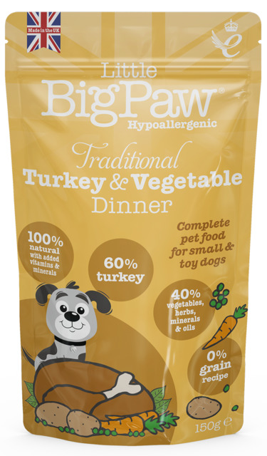 Little Bigpaw koera einekotike kalkuni ja köögiviljadega 150 g