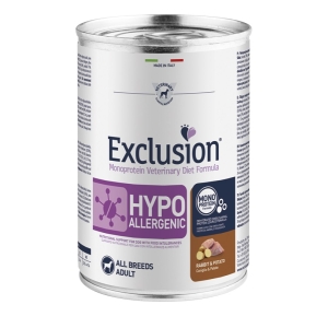 Exclusion Hypoallergenic Adult Rabbit&Potato 6x400g