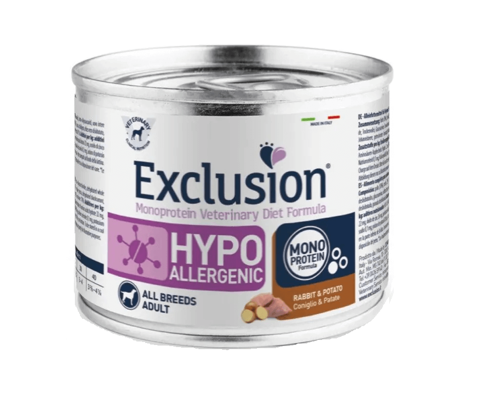 Exclusion Hypoallergenic Adult Rabbit&Potato 12x200g
