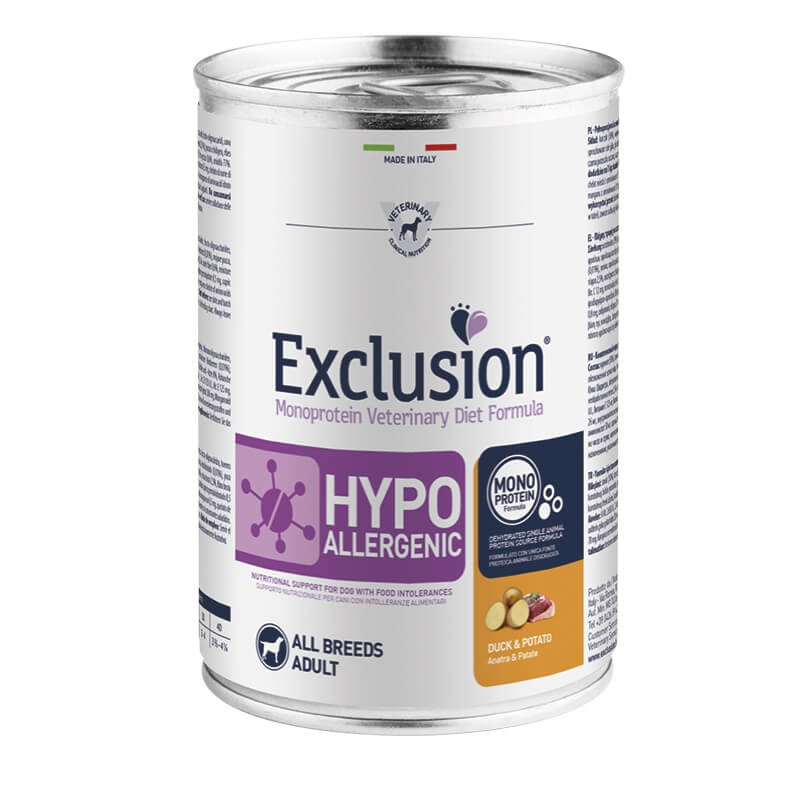 Exclusion Hypoallergenic Adult Duck&Potato 6x400g