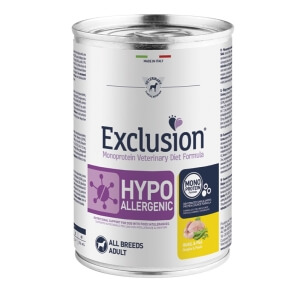 Exclusion Hypoallergenic Adult Quail&Pea 6x400g