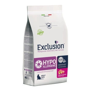 Exclusion Hypoallergenic Cat Pork&Potato 1,5kg
