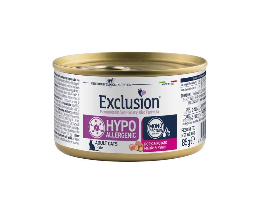 Exclusion Hypoallergenic Cat Pork&Potato 12x85g