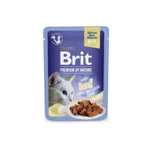 Brit Premium Cat Delicate Beef Fillets in Gravy märgtoit kassidele 85g