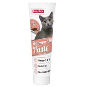 Beaphar Paste Cat Salmon Oil (Omega 3/6 + DHA) 100g (vit.pasta lõheõliga)