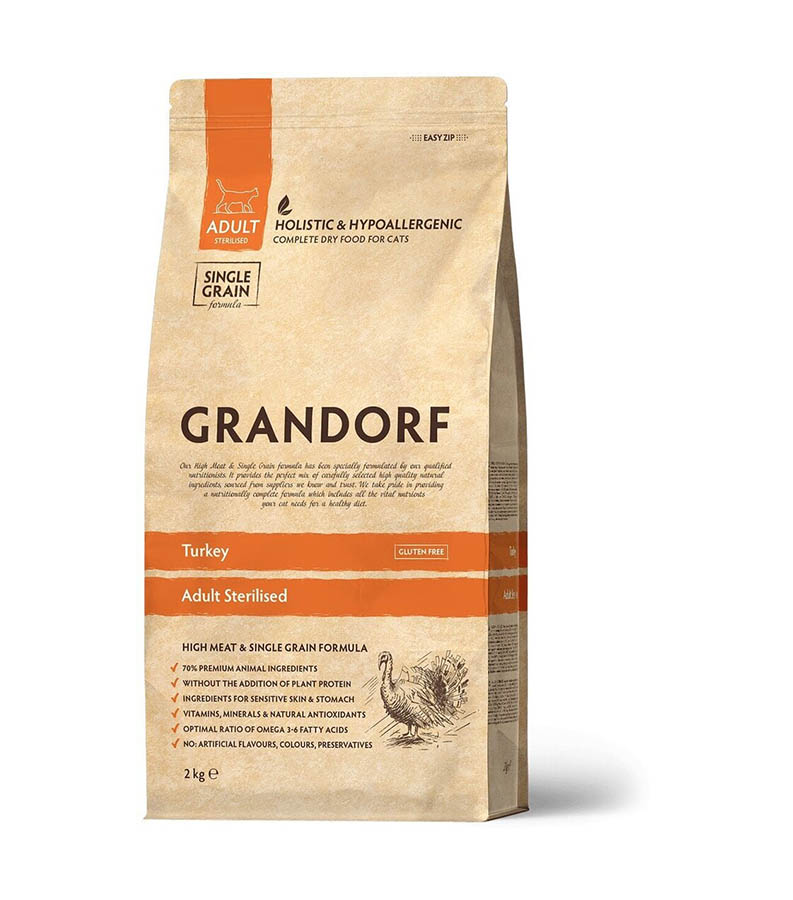 Grandorf Cat Kalkun Steriliseeritud Kassidele 400g