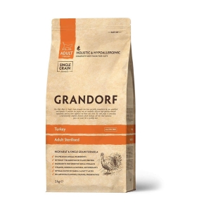 Grandorf Cat Kalkun Steriliseeritud Kassidele 2kg