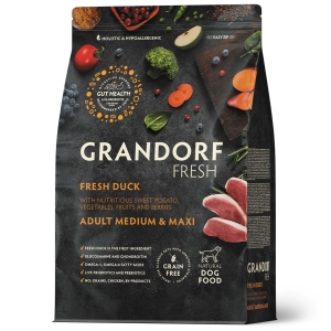 Grandorf Fresh Värske Pardiliha ja Bataat keskmist ja suurt kasvu koertele 1kg