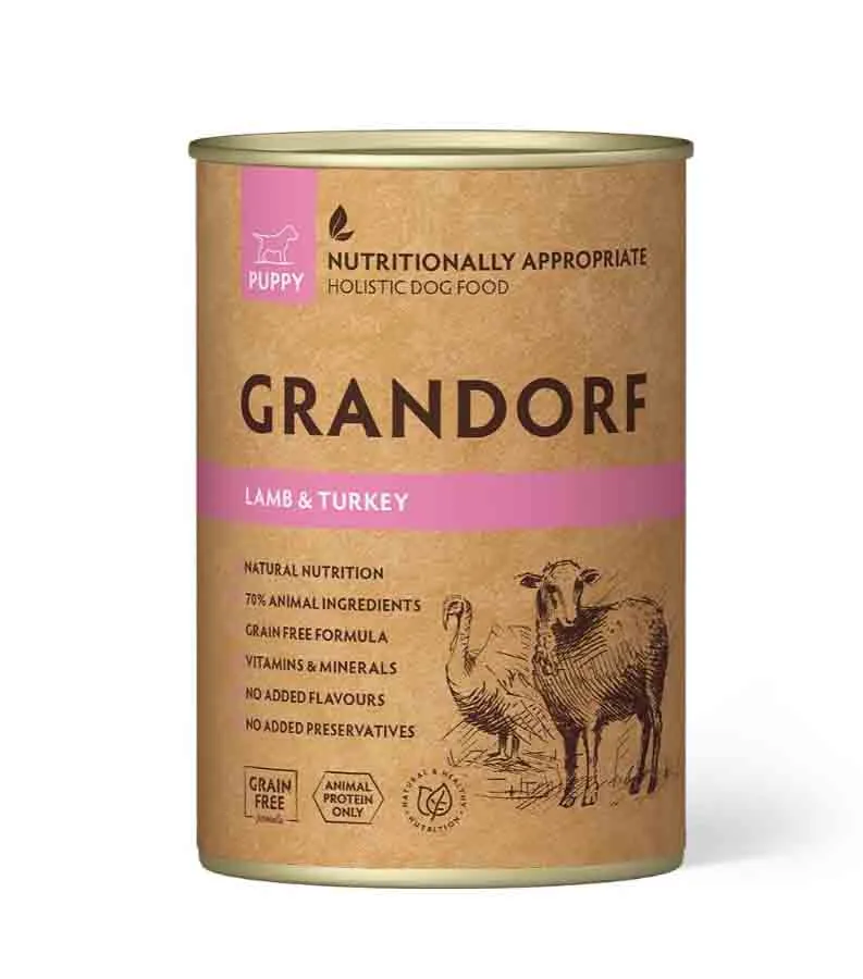 Grandorf Lamba- ja Kalkuniliha konserv kutsikatele 400g