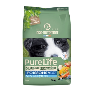 Pure Life Dog Puppy Lõhe ja Valge Kala Kutsikatele 12kg (6x2kg)