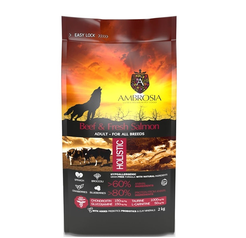 Ambrosia Veiseliha ja Värske Lõhe 6kg (3x2kg)