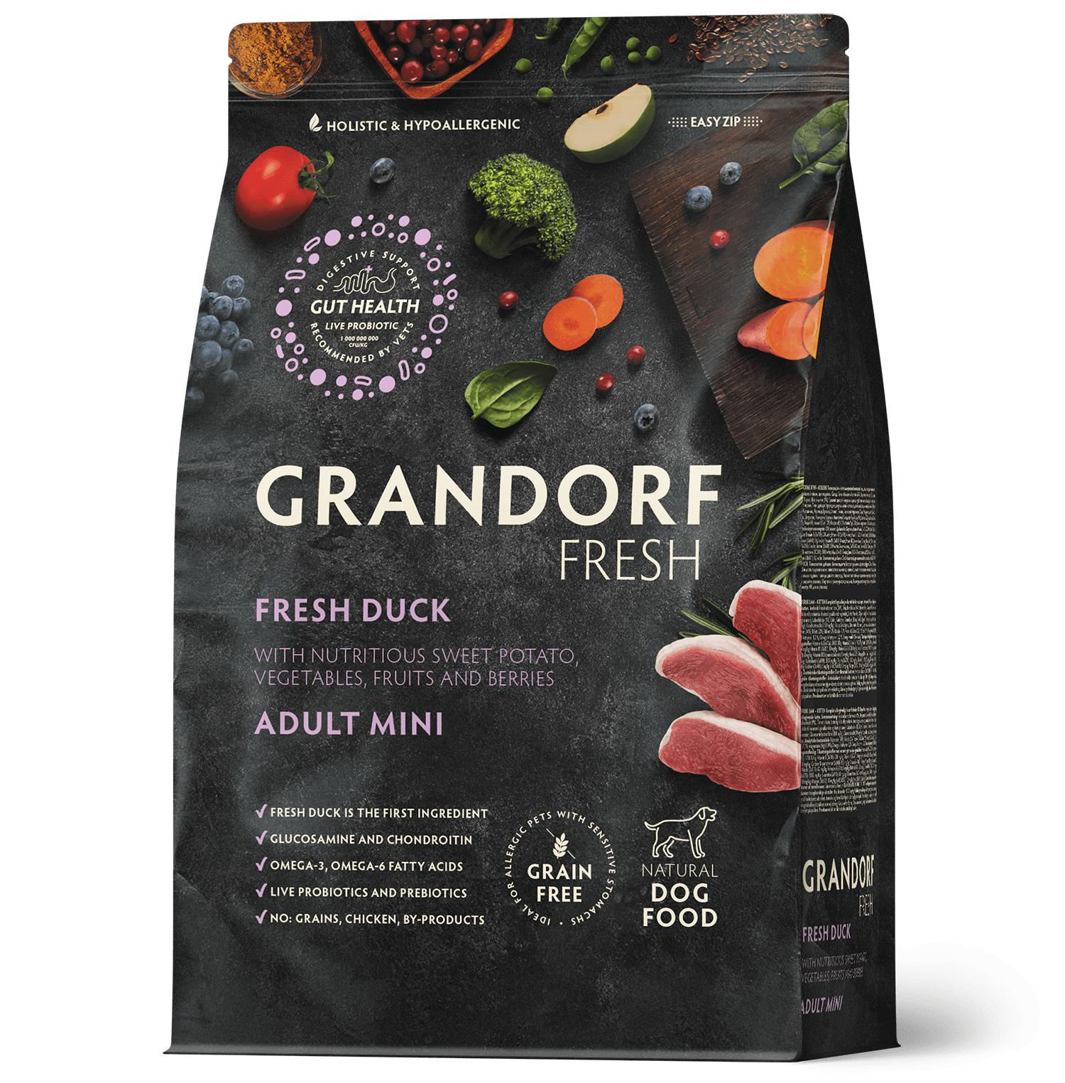 Grandorf Fresh Värske Pardiliha ja Bataat väikest tõugu koertele 3kg