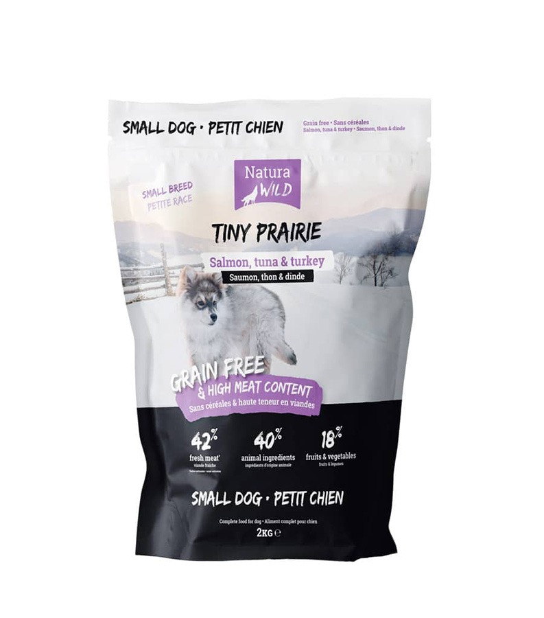 Natura Wild Tiny Prairie Lõhe, Tuunikala ja Kalkun 2kg