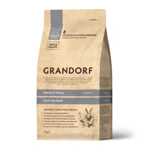 Grandorf Cat Jänes ja Kalkun Steriliseeritud Kassidele 8kg