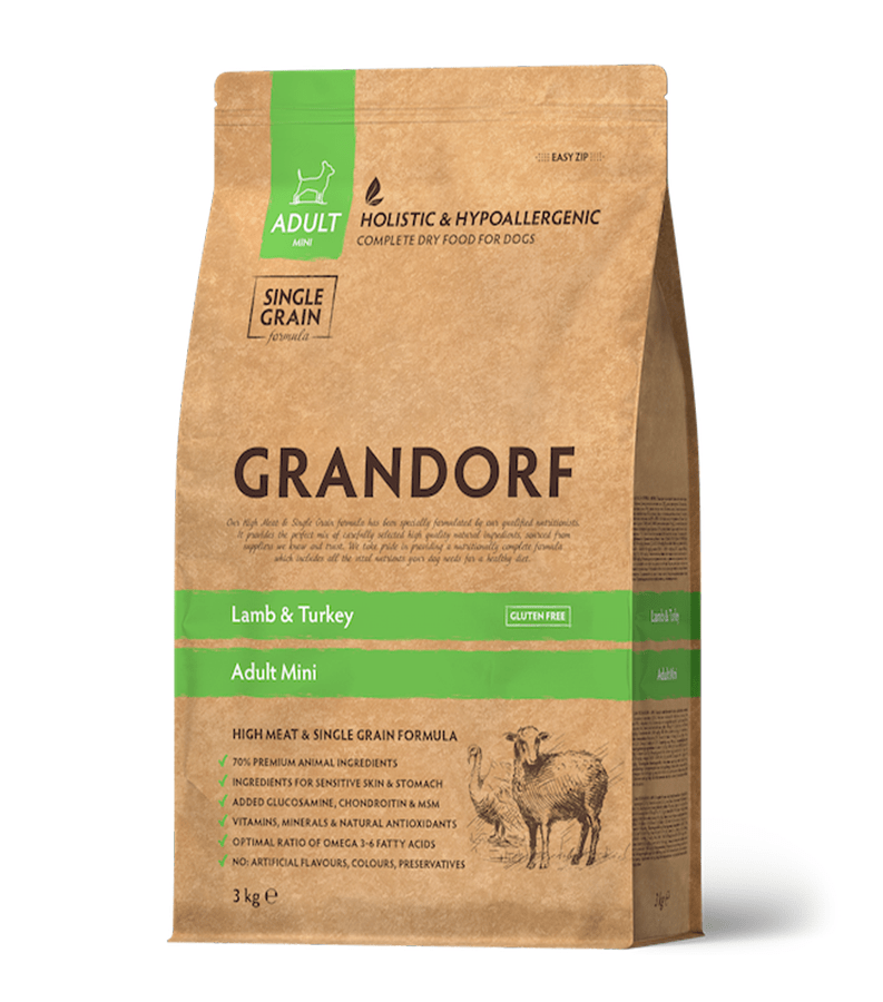 Grandorf Lambaliha ja Kalkuniliha Väikest tõugu koertele 8kg
