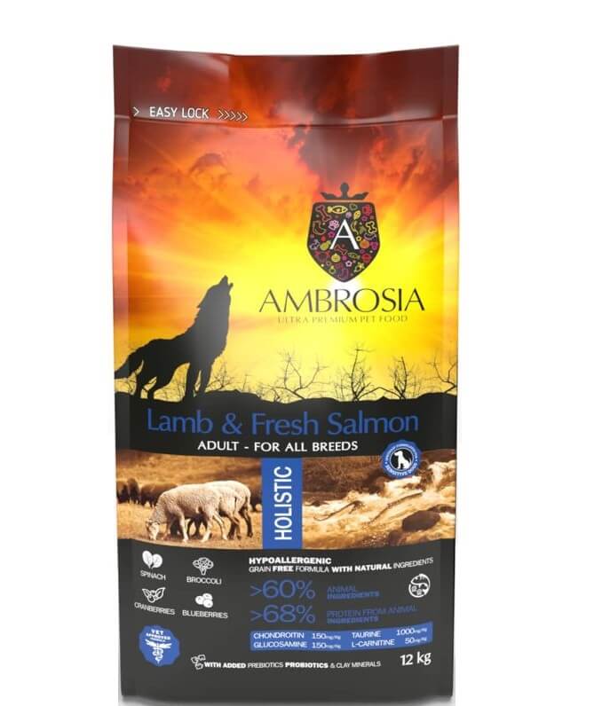 Ambrosia Lammas ja Värske Lõhe 6kg (3x2kg)
