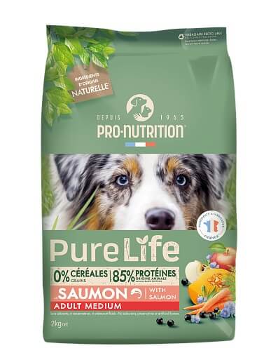 Pure Life Dog Medium Adult Lõhe ja Pardilihaga Täiskasvanud koertele 12kg