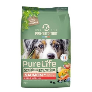 Pure Life Dog Medium Adult Lõhe ja Pardilihaga Täiskasvanud koertele 12kg