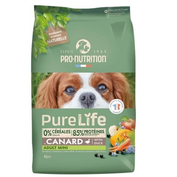 Pure Life Dog Mini Adult Pardilihaga väikest kasvu koertele 8kg (4x2kg)