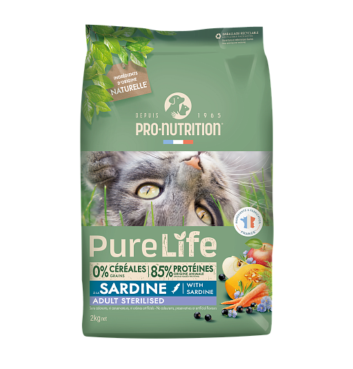 Pure Life Cat ardiinidega Steriliseeritud Kassidele 8kg (4x2kg)