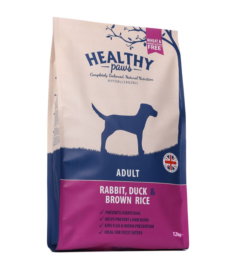 Healthy Paws Jäneseliha, Pardiliha ja Pruun Riis 12kg