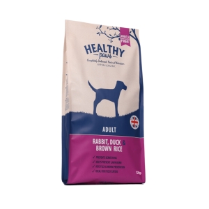 Healthy Paws Jäneseliha, Pardiliha ja Pruun Riis 2kg