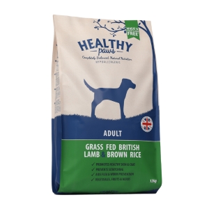 Healthy Paws Briti Lambaliha ja Pruun Riis 2kg