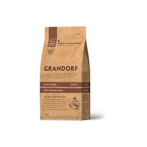 Grandorf Pardiliha ja Kalkuniliha Täiskasvanud Keskmistele ja Suurtele Koertele 1kg