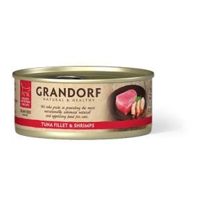 Grandorf Tuunikala filee ja Krevetid konserv kassidele 6x70g