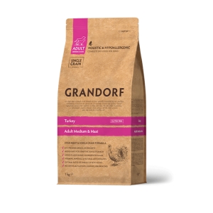 Grandorf Kalkuniliha Keskmistele ja Suurtele koertele 1kg