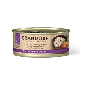 Grandorf Kana Rinnafilee ja Lõhe konserv kassidele 6x70g