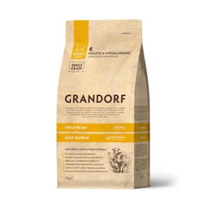 Grandorf Cat 4 Lihaga Steriliseeritud kassidele 2kg