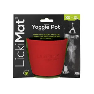 Lickimat Yoggie Pot Red lakutops
