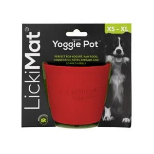 Lickimat Yoggie Pot Red lakutops